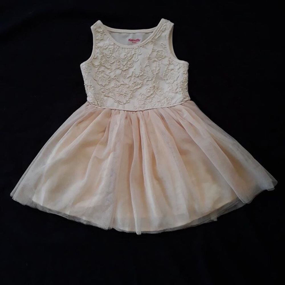 Beige Gold Cream dress